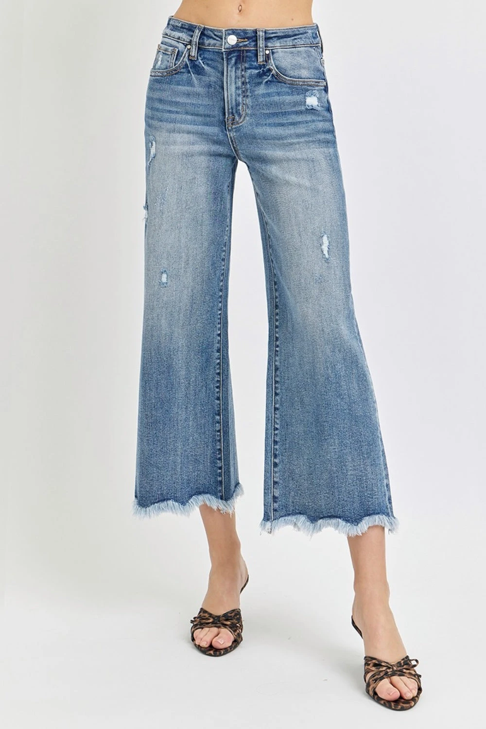 Risen High Rise Cropped Flare Jeans 3 Risen High Rise Cropped Flare Jeans