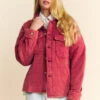 Davi & Dani Brick | Quilted Shacket | Rubies + Lace