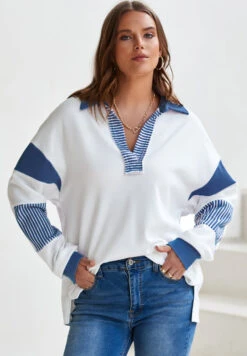 Color Block Stripe Sweatshirt | Multiple Color Options | Rubies + Lace -Ruby's Rubbish f3c2cb71 338f 4fc1 be07 33218112ff1f Max