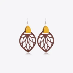 Leaf Drop Earrings | Multiple Color Options | Rubies + Lace