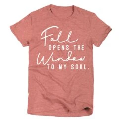Fall Opens The Window To My Soul | Seasonal T-Shirt | Ruby’s Rubbish® -Ruby's Rubbish fallopensthewindowtomysoul