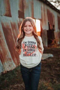 I'm Gonna Raise A Fuss | Kid's T-Shirt | Ruby’s Rubbish® -Ruby's Rubbish gonnaraiseafuss