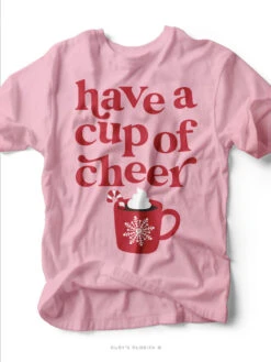 Have A Cup Of Cheer | Peppermint Cocoa T-Shirt | Ruby’s Rubbish®