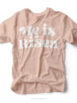 He Is Risen | Christian T-Shirt | Ruby’s Rubbish®