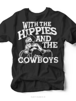 Hippies And The Cowboys | Southern T-Shirt | Ruby’s Rubbish®