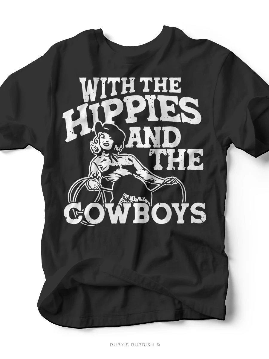 Hippies And The Cowboys | Southern T-Shirt | Ruby’s Rubbish® 3 Hippies And The Cowboys | Southern T-Shirt | Ruby’s Rubbish®