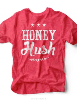 Honey Hush | Heather Red Tee | Ruby's Rubbish®