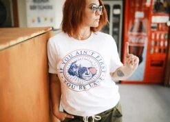 If You Ain't First You're Last | Seasonal T-Shirt | Ruby’s Rubbish® -Ruby's Rubbish ifyouaintfirst white