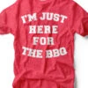 I'm Just Here For The BBQ | Men's Funny T-Shirt | Ruby’s Rubbish® -Ruby's Rubbish imjusthereforthebbq hred