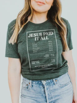 Jesus PAID Receipt | Scripture T-Shirt | Ruby’s Rubbish®