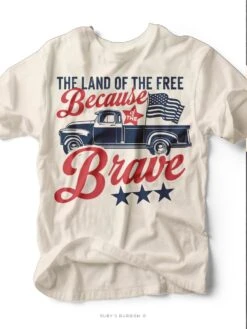 Land Of The Free | Americana T-Shirt | Ruby’s Rubbish®