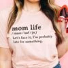 Mom Life | Women's T-Shirt | Ruby’s Rubbish® -Ruby's Rubbish momlife heatherpeach
