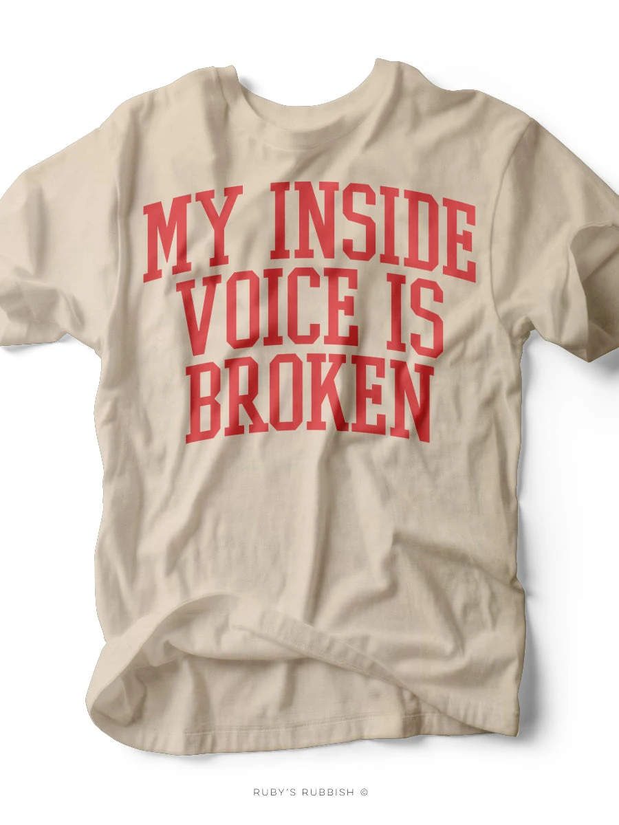 My Inside Voice Is Broken | Kid's T-Shirt | Ruby’s Rubbish® 3 My Inside Voice Is Broken | Kid's T-Shirt | Ruby’s Rubbish®