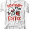 Nightmare Before Coffee | Seasonal T-Shirt | Ruby’s Rubbish® -Ruby's Rubbish nightmarebeforecoffee