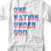 One Nation Under God | Seasonal T-Shirt | Ruby’s Rubbish® -Ruby's Rubbish onenationundergod white