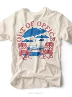 Out Of Office | Coastal T-Shirt | Ruby’s Rubbish®
