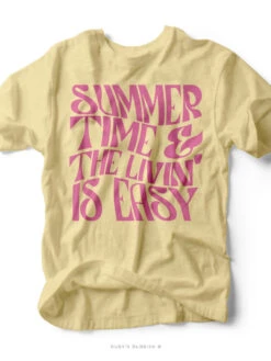Summer Time & The Livin' Is Easy | Southern T-Shirt | Ruby’s Rubbish®