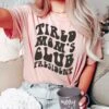 Tired Moms Club President | Women's T-Shirt | Ruby’s Rubbish® -Ruby's Rubbish tiredmomsclub blush web